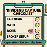 Dividend capture checklist