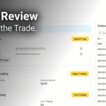 Alpaca Review - trading dashboard showing account overview and order controls