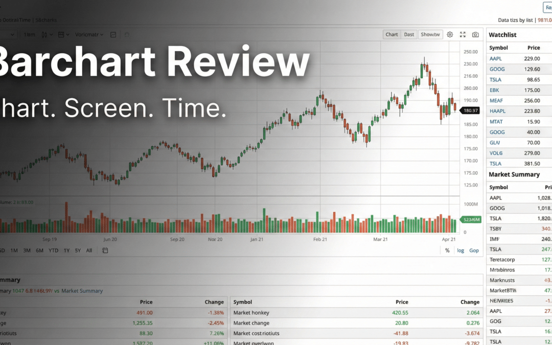 Barchart Review: Charts, Screeners & Dividend Calendars for Yield Raiders