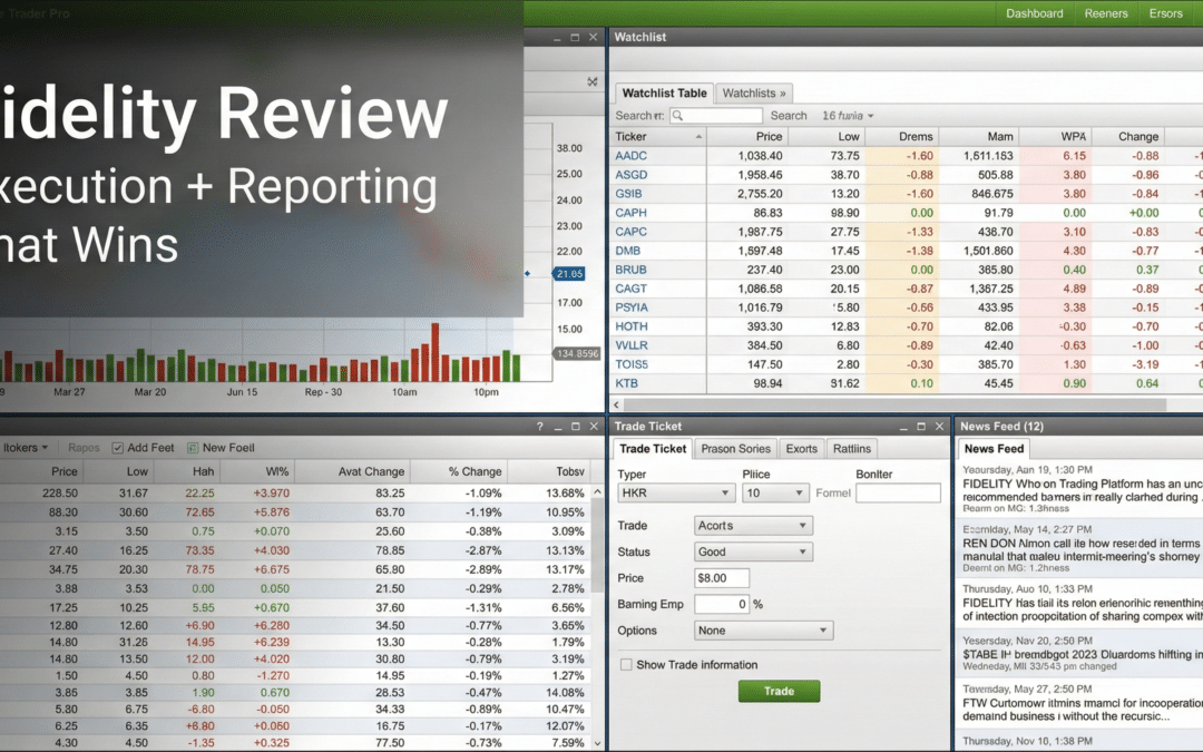 Fidelity Review: Strong Execution, Great Reporting, and Trader Tools That Scale with You