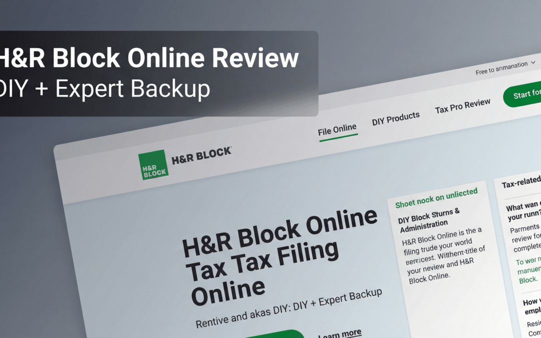 H&R Block Online Review: Solid Filing + Optional Human Backup
