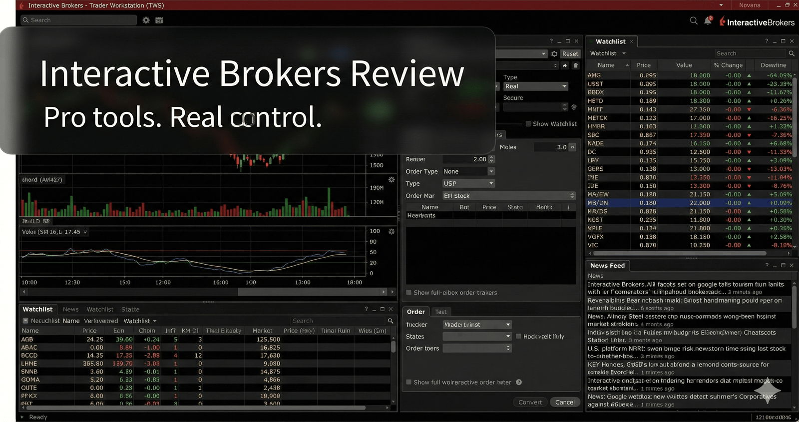 Interactive Brokers Trader Workstation platform interface
