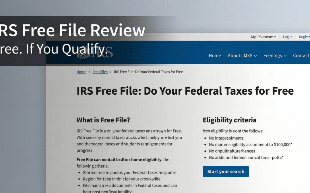 IRS Free File Review: The Legit “File Federal for Free” Option (When It’s Open)