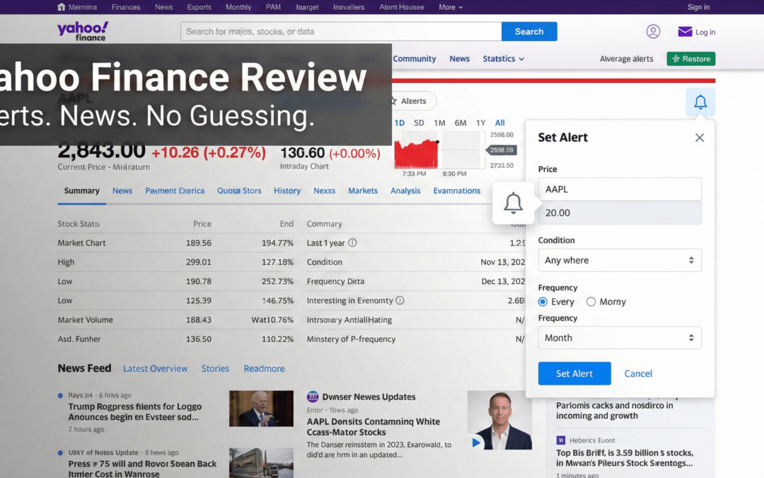 Yahoo Finance Review: Price Alerts, News Notifications & Automation-Lite for Busy Investors